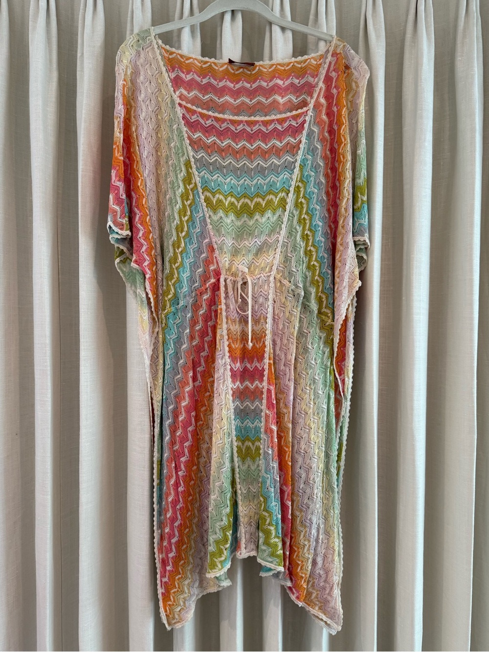 Missoni Multi-Color Zigzag Knit Tunic
